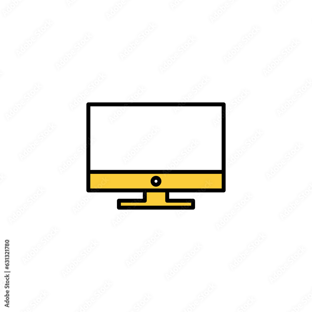 Computer icon vector for web and mobile app. computer monitor sign and symbol Computer icon vector for web and mobile app. computer monitor sign and symbol