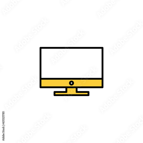 Computer icon vector for web and mobile app. computer monitor sign and symbol