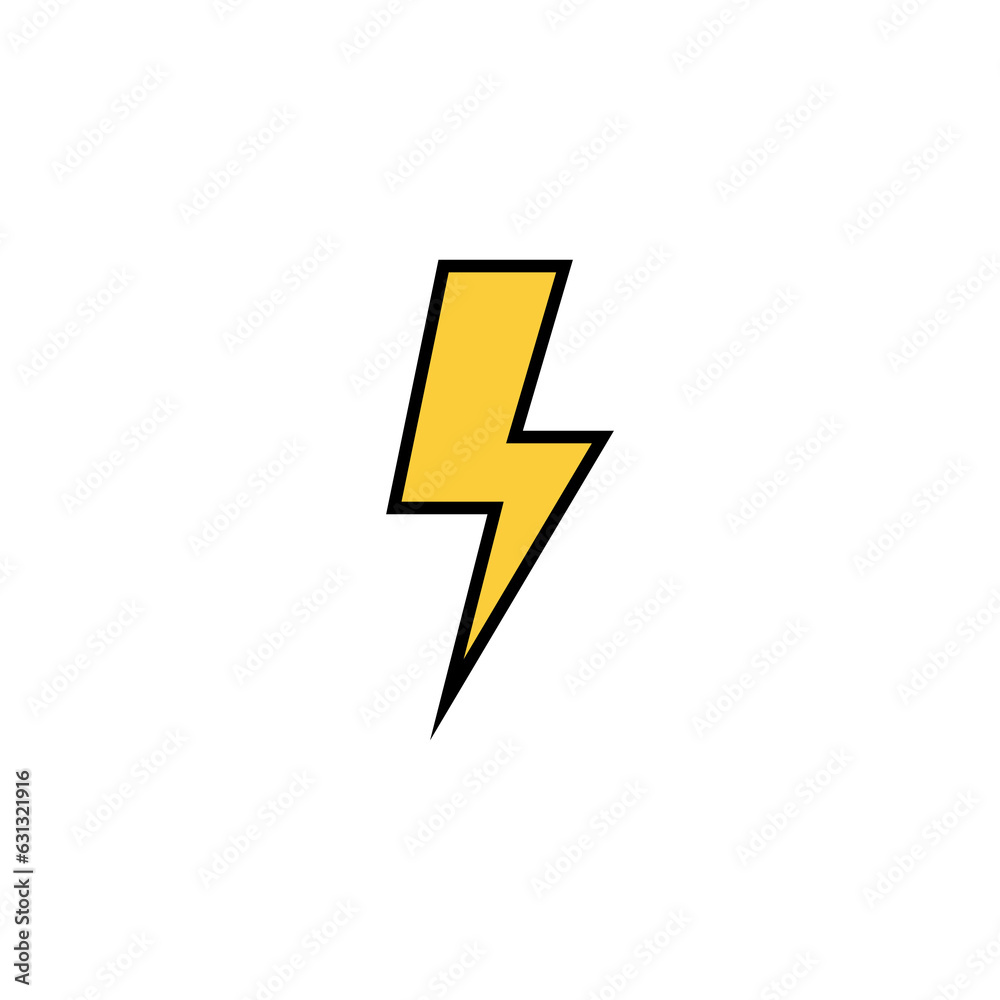 Lightning icon vector for web and mobile app. electric sign and symbol. power icon. energy sign Lightning icon vector for web and mobile app. electric sign and symbol. power icon. energy sign