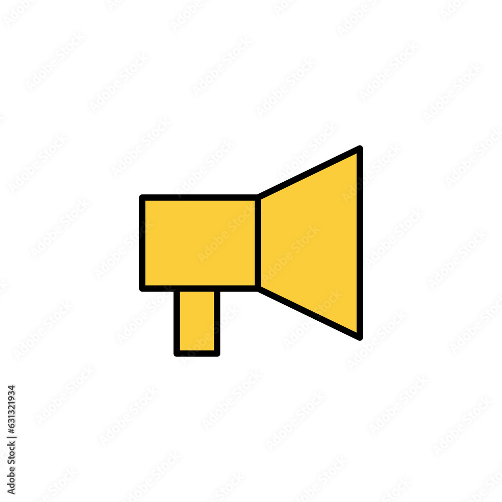 Megaphone icon vector for web and mobile app. Loudspeaker sign and symbol Megaphone icon vector for web and mobile app. Loudspeaker sign and symbol