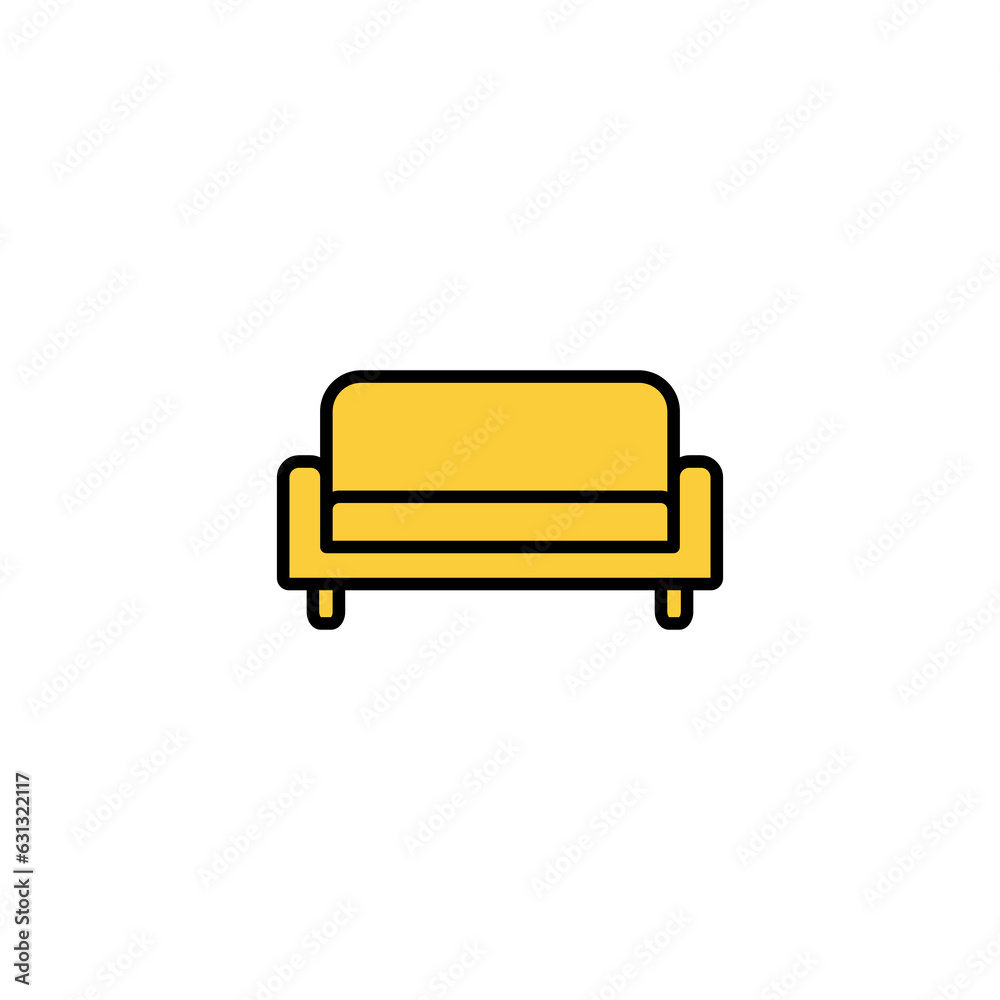Sofa icon vector for web and mobile app. sofa sign and symbol. furniture icon Sofa icon vector for web and mobile app. sofa sign and symbol. furniture icon