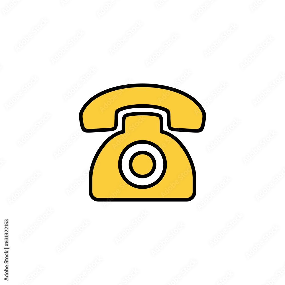 Telephone icon vector for web and mobile app. phone sign and symbol Telephone icon vector for web and mobile app. phone sign and symbol