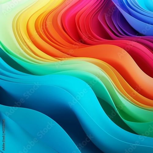 Abstract colourful wavy background. Vector illustration for your design