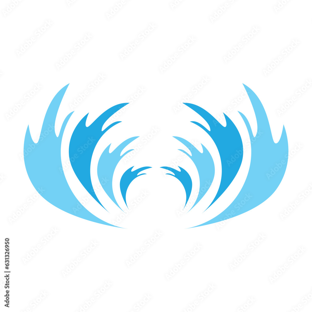 Water Wave Logo, Ocean Wave Simple Design, Vector Symbol Illustration Template Water Wave Logo, Ocean Wave Simple Design, Vector Symbol Illustration Template
