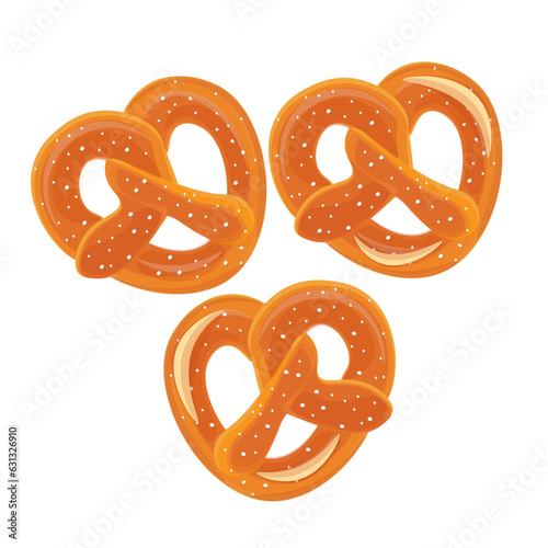 Delicious Pretzel Vector Illustration Logo