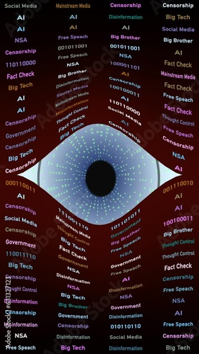 Free speech, misinformation, surveillance, censorship, and spying. Vertical time lapse in 9:16 ratio. Smartphone and social media ready.