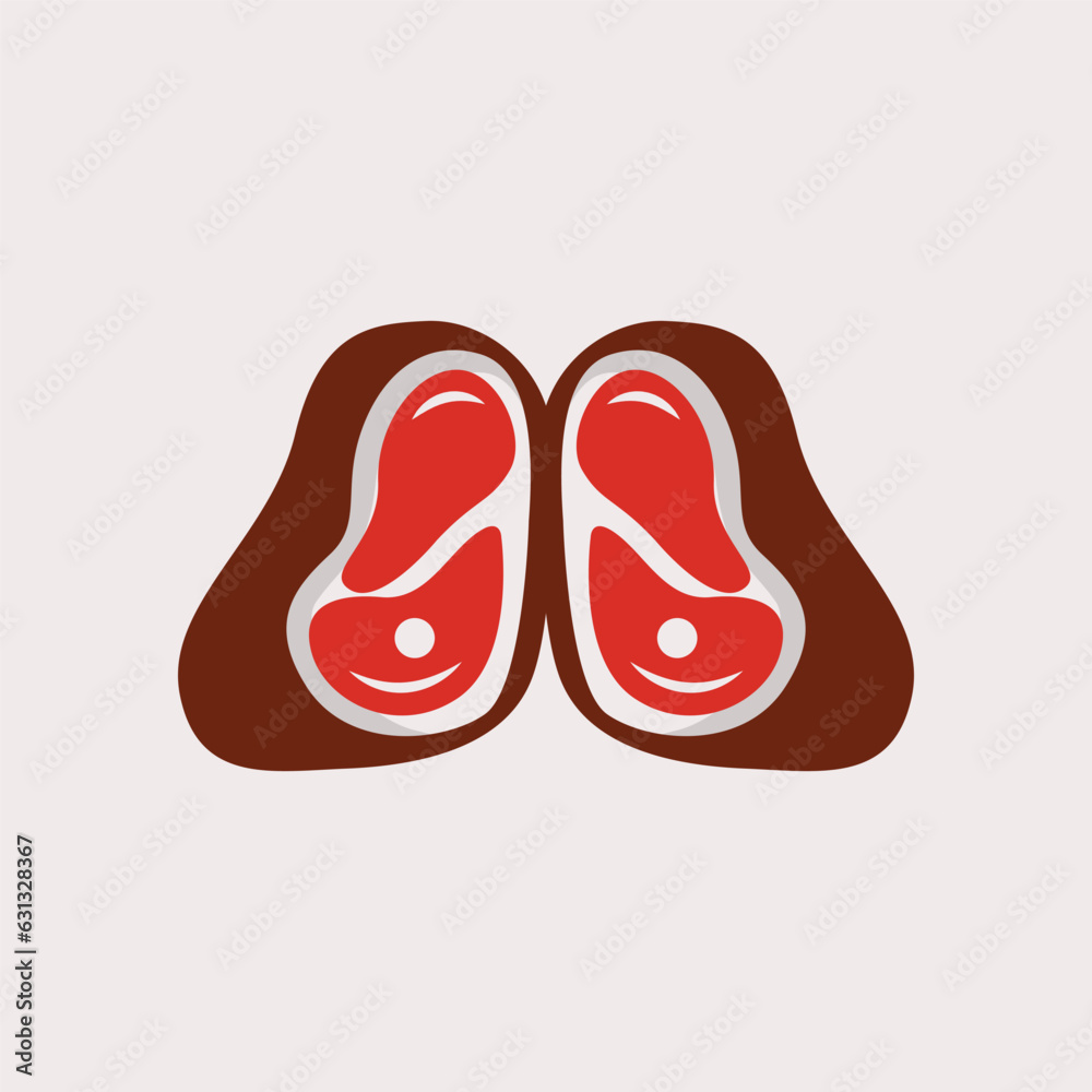 Beef Logo, Meat Steak Vector, Grill Cuisine Design, Steak Restaurant Brand Template Icon Beef Logo, Meat Steak Vector, Grill Cuisine Design, Steak Restaurant Brand Template Icon