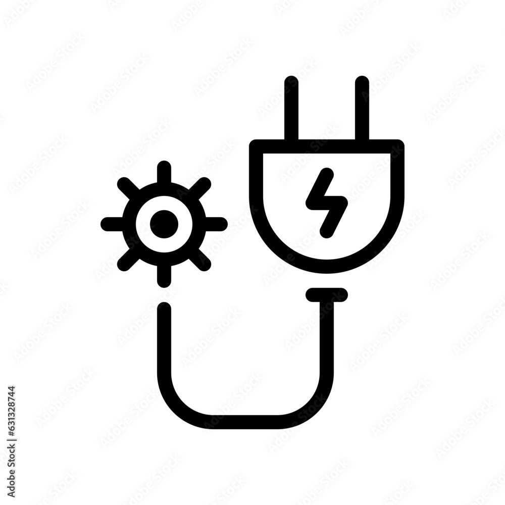plug line icon plug line icon