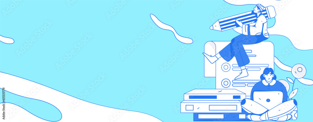 Education learning people flat vector concept hand drawn illustration
Education learning people flat vector concept hand drawn illustration