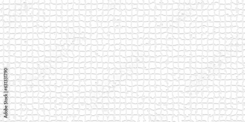 Abstract white stone brick background, Mosaic cracked texture pattern and bathroom wall tailes. white brick stone marble table top, surface white concrete tile wall background and texture.