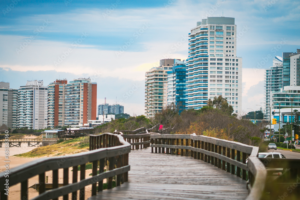 Naklejka premium Playa Mansa en Punta del Este