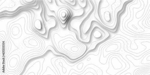 Seamless pattern with lines Topographic map. Geographic mountain relief. Abstract lines background. Contour maps. Vector illustration  Topo contour map on white background  Topographic contour lines