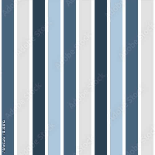 Vertical Stripes Seamless Pattern. Blue lines abstract vector background