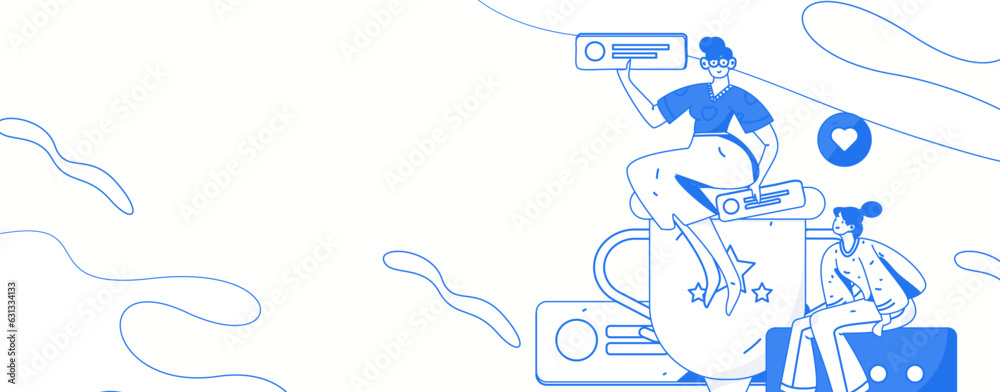 Obraz premium Business People Flat Vector Concept Operation Hand Drawn Illustration 