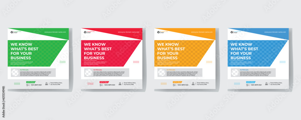 Set of Editable square business web banner design template. background gradients color. Suitable for social media post, instagram story and web ads. Vector illustration with Space to add pictures. Set of Editable square business web banner design template. background gradients color. Suitable for social media post, instagram story and web ads. Vector illustration with Space to add pictures.