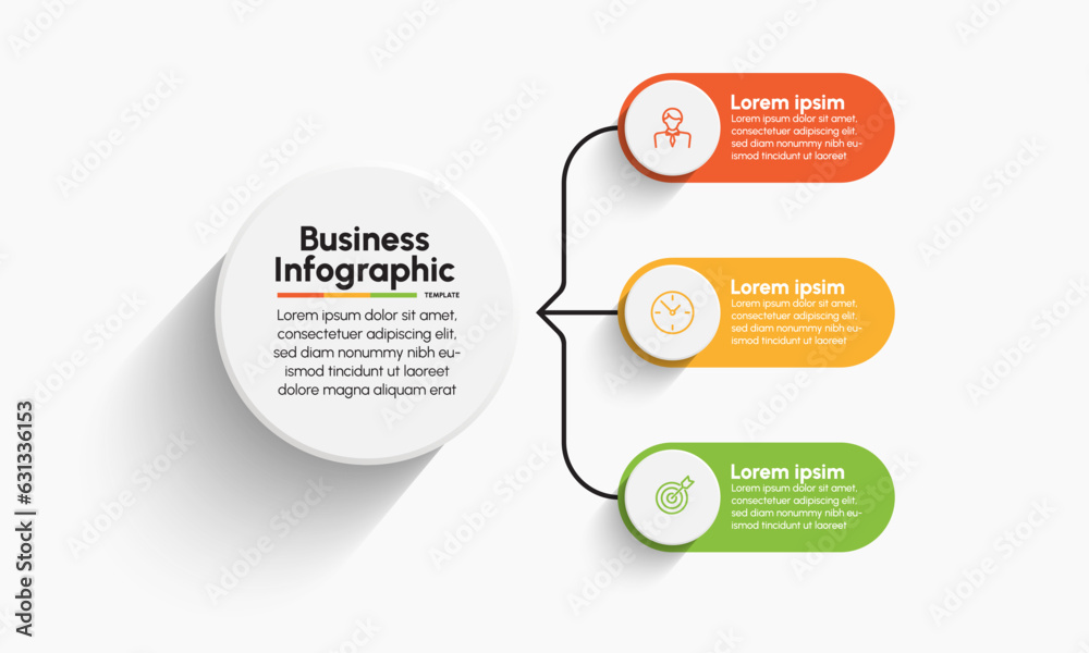 Business infographic design background template Business infographic design background template