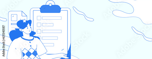 Business People Flat Vector Concept Operation Hand Drawn Illustration
