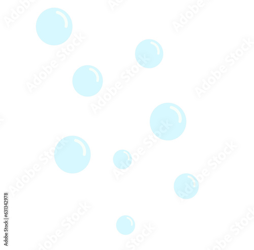 bubbles on blue