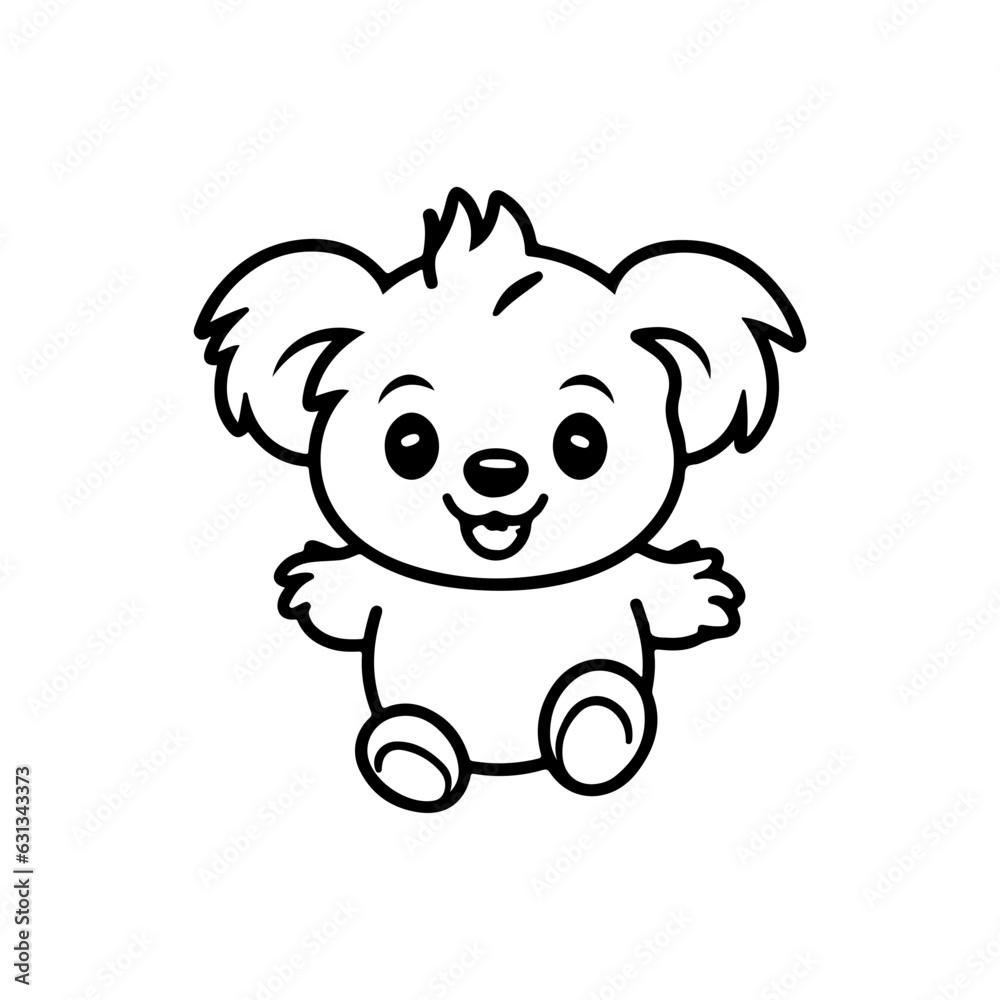 Obraz premium cute koala vector illustration