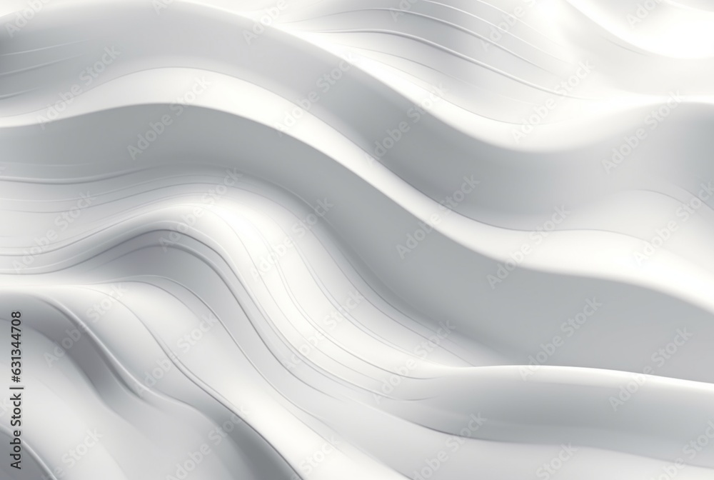 Obraz premium Soft Modern Wave Light Gray and White abstract background. generative ai