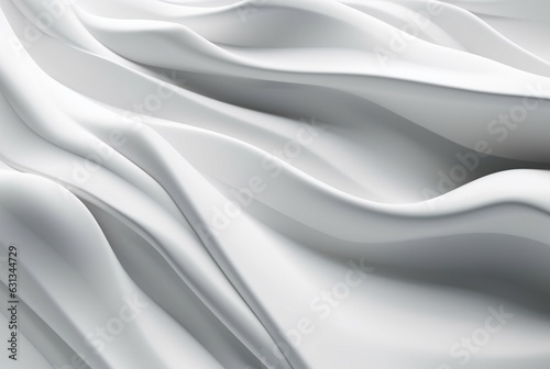 Soft Modern Wave Light Gray and White abstract background. generative ai