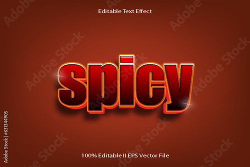 Spicy Editable Text Effect 3d Emboss Cartoon Gradient Style