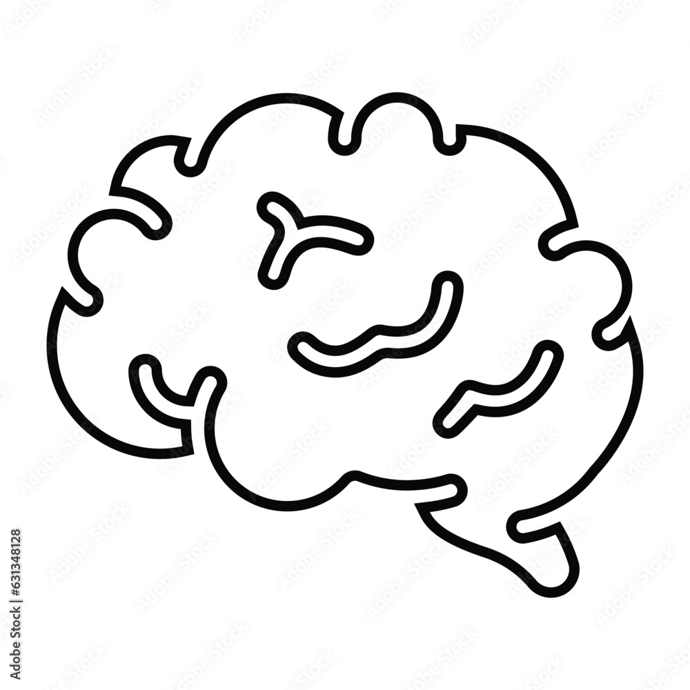 Brain, mind, think icon Brain, mind, think icon