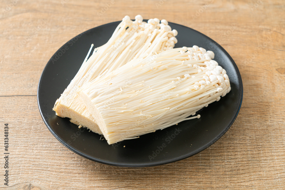 fresh enoki mushroom or golden needle mushrooms fresh enoki mushroom or golden needle mushrooms