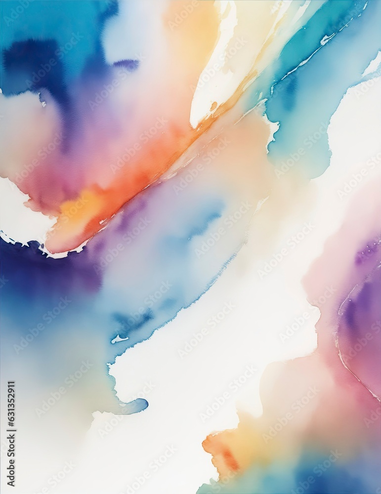 Watercolor Abstract Backgrounds That Leave an Impression, Generative AI