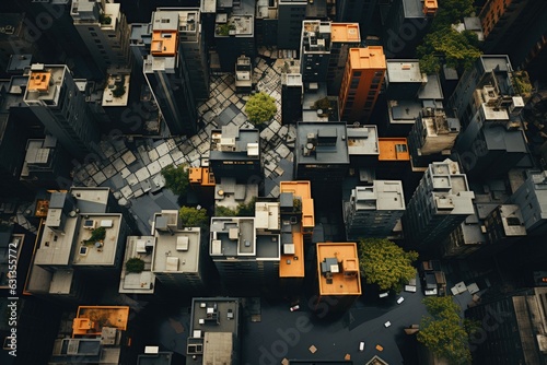 City Blocks Seen from Above