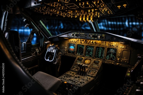 Flight Simulator Cockpit with Realistic Controls