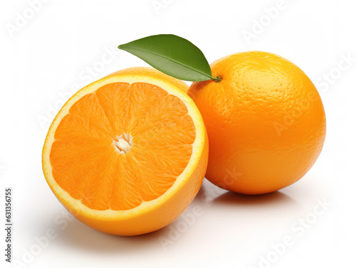 Orange isolated in white background