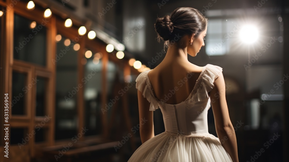 ballet dancer practicing in a dance studio generative ai ballet dancer practicing in a dance studio generative ai