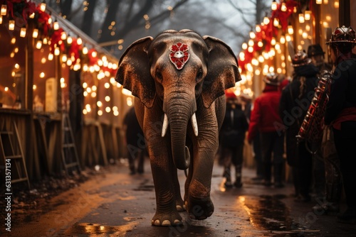 Magical Circus Performance with Animals and Acrobats