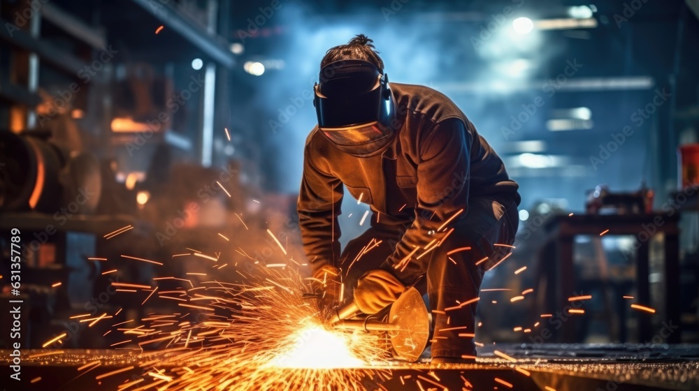 blacksmith forging metal in a workshop generative ai blacksmith forging metal in a workshop generative ai
