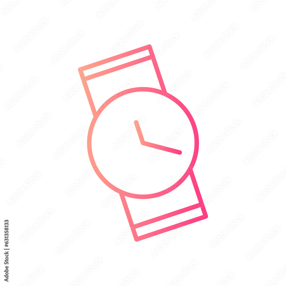digital watch gradient icon digital watch gradient icon