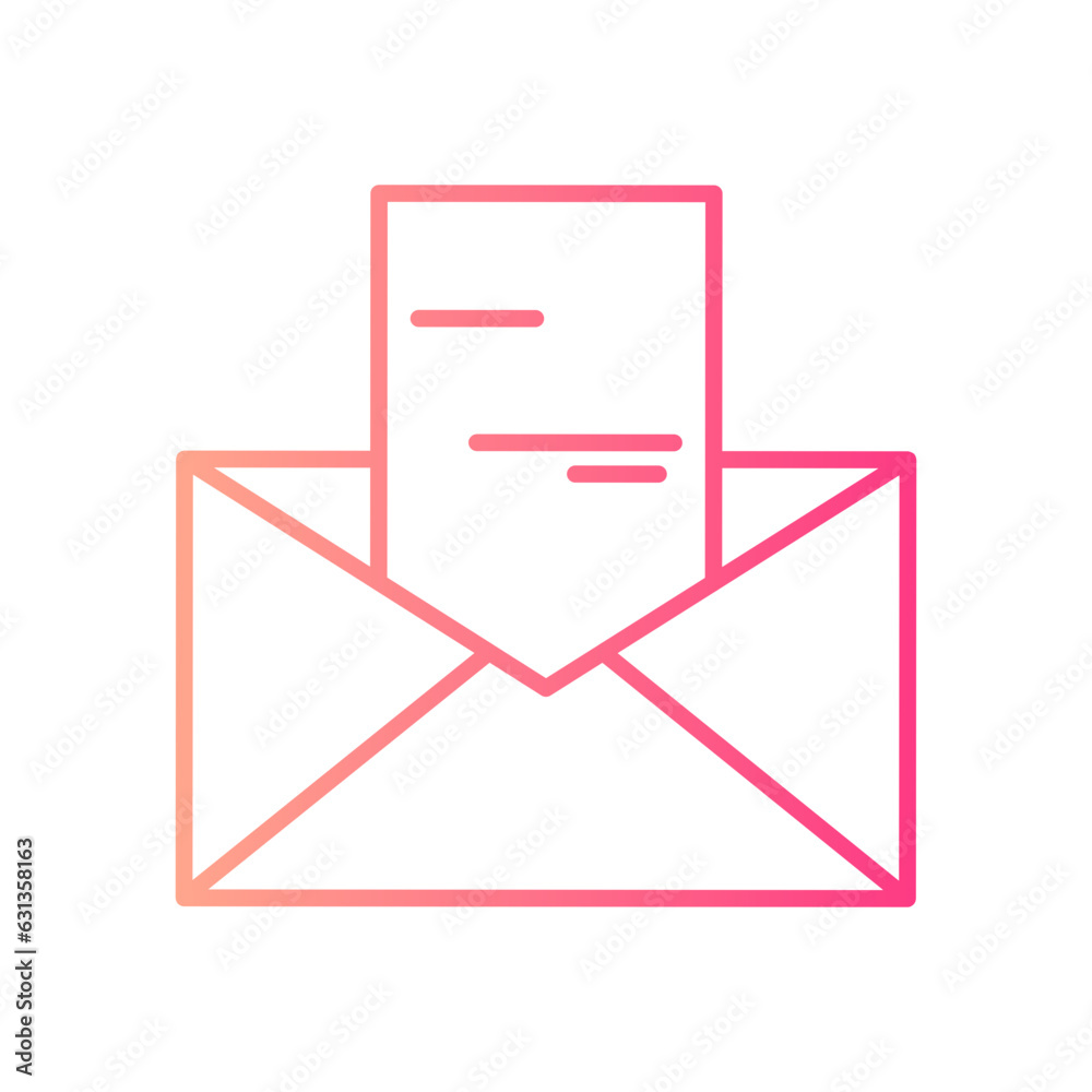 invitation gradient icon