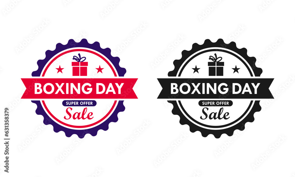 Boxing day sale design template illustration
