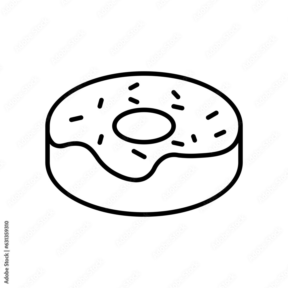 doughnut line icon doughnut line icon