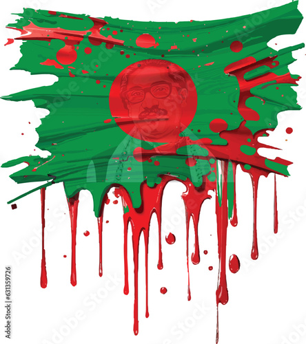 15 august blood bangladesh and sheikh mujibur bangladesh map photo