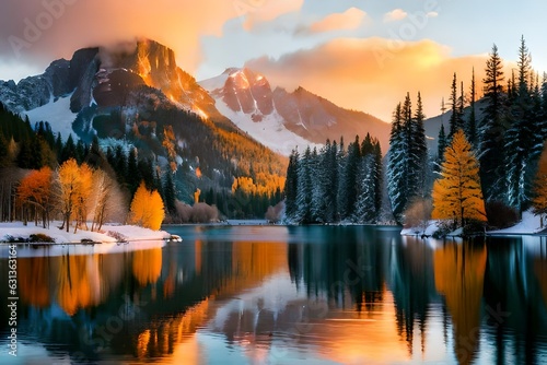 Wallpaper Mural A Guide to Breathtaking Sunrise in the Mountains