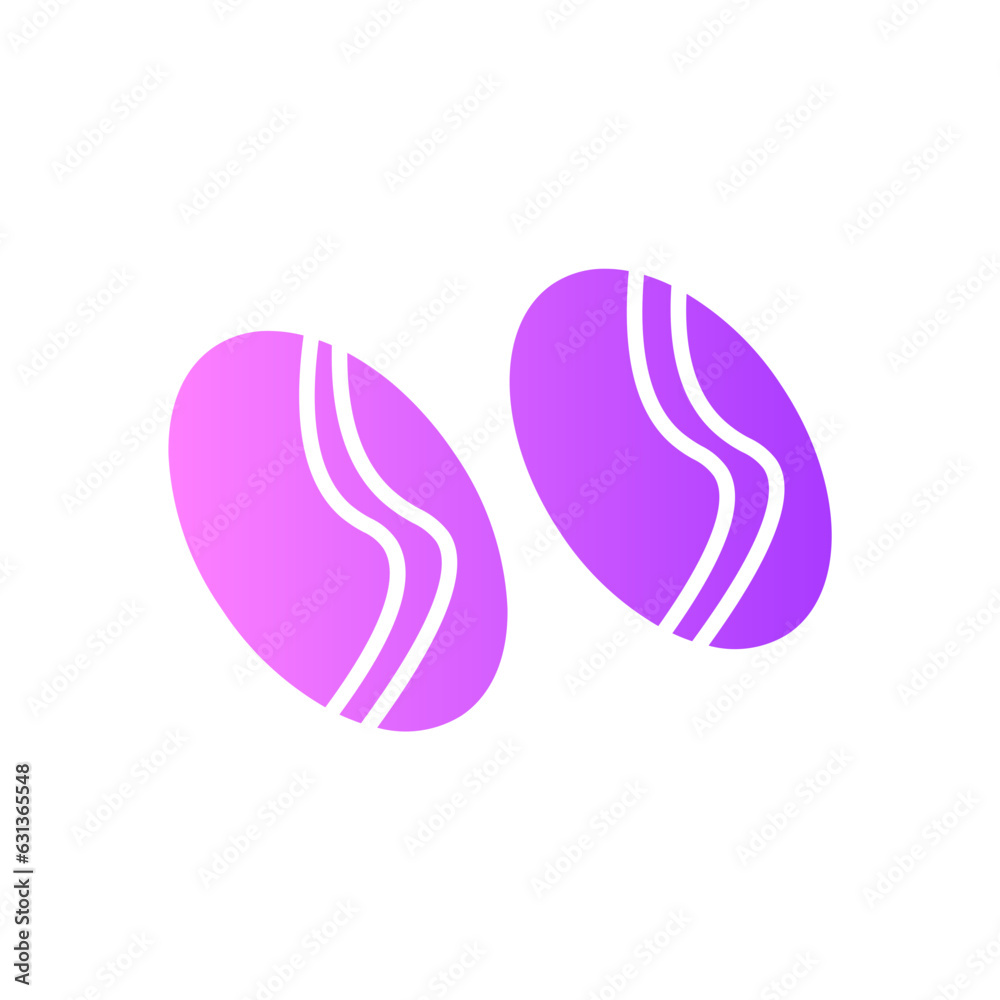 coffee beans gradient icon coffee beans gradient icon