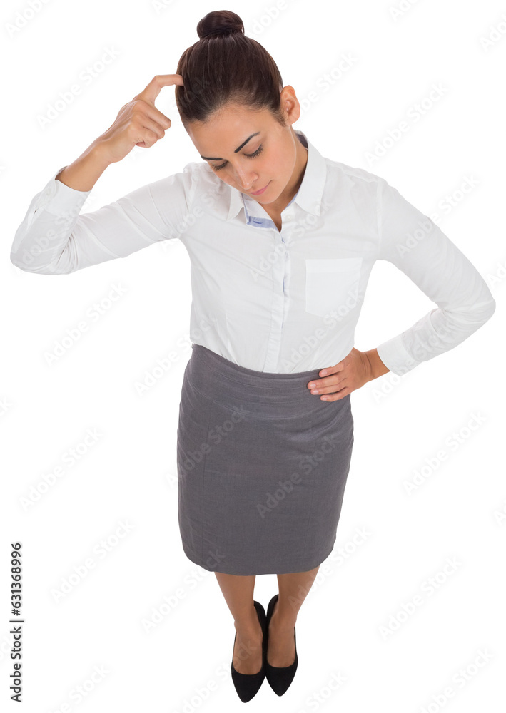 Digital png photo of caucasian businesswoman on transparent background Digital png photo of caucasian businesswoman on transparent background