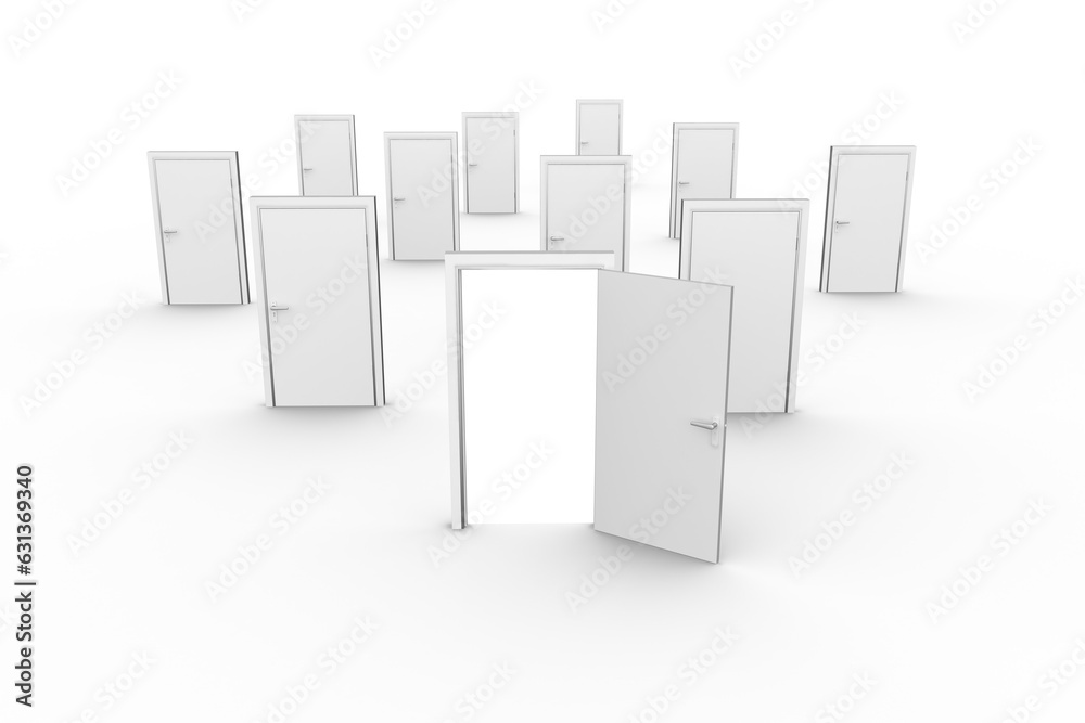 Digital png illustration of white doors on transparent background Digital png illustration of white doors on transparent background