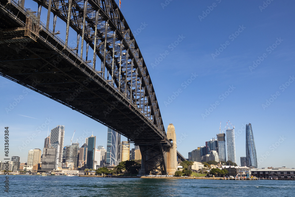Naklejka premium Sydney Harbour Bridge and Sydney harbour