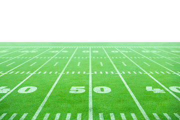 Digital png illustration of american football court on transparent background
