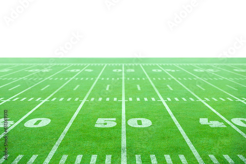 Digital png illustration of american football court on transparent background