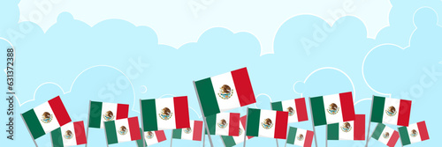 Mexico Happy Independence Day greeting card.viva mexico independence day poster. 16 September.