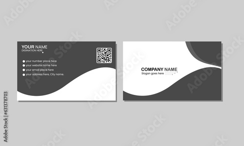 Vector business card template.