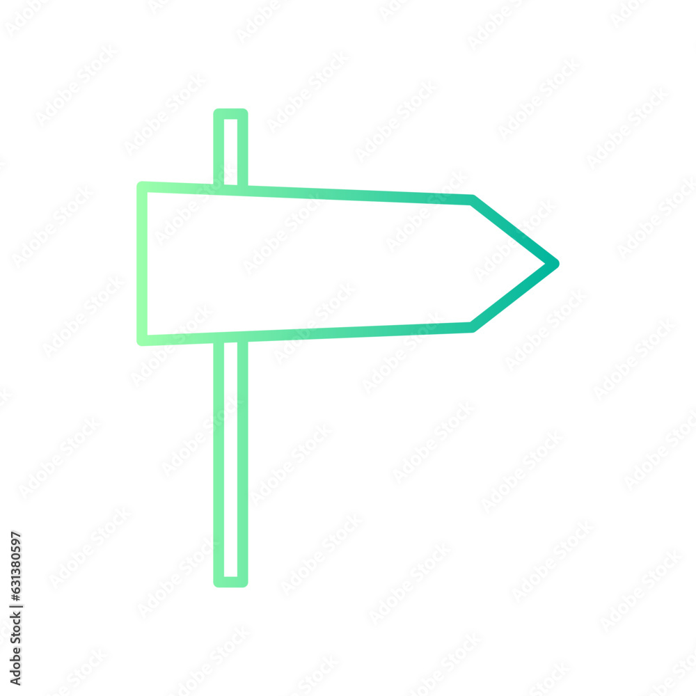 guidepost gradient icon guidepost gradient icon